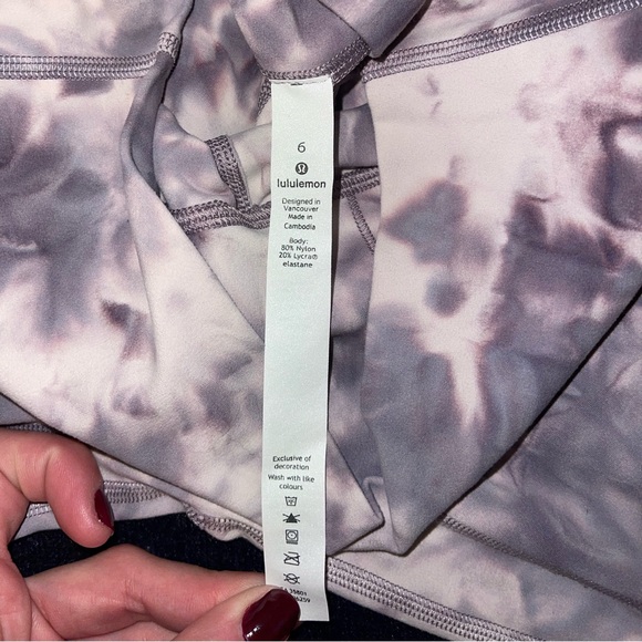 LULULEMON RARE Diamond Dye Pink Bliss Graphite Purple Align 25" - Picture 9 of 10